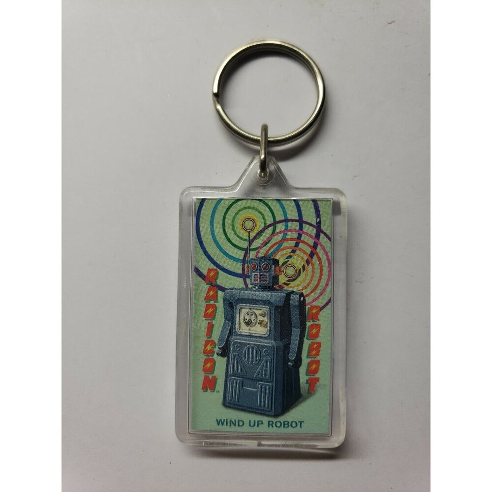 Vintage "Radicon Robot" wind up Robot Key Chain NOS "Radicon Robot" PB158